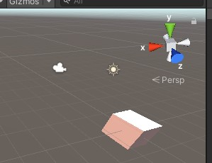 Scene view after changes
